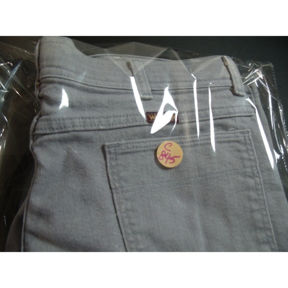 VINTAGE Wrangler Jeans Mens 36x29  Regular Straight Gray Made USA 80s - Picture 10 of 10